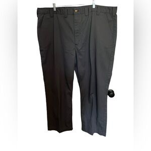 Carhartt Blended Twill Work Chino Pants Gray Straight Leg Relaxed Men's 48X30